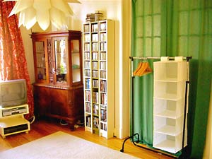 View room, shelf and cabinet