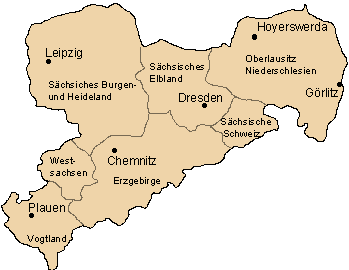 map of Saxony