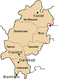 Karte Hessen