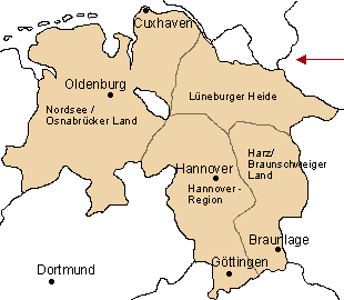 map of Schleswig Holstein