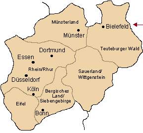 Karte - Nordrhein Westfalen - Messe in Köln