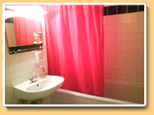 A bathroom in our guestroom in Berlin Kreuzberg
