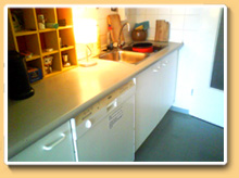 The Kitchen in our guestroom in Berlin Kreuzberg