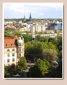 2Raum Apartment - Blick auf die Stad