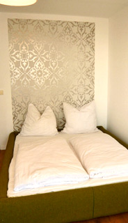 Der offene Flur im Apartment in Berlin
