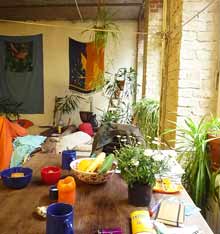 View of the living area - loft guest room in Berlin Kreuzberg so36