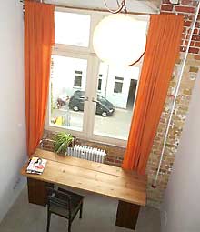 Guest rooms in a loft with bunk beds in Berlin Kreuzberg