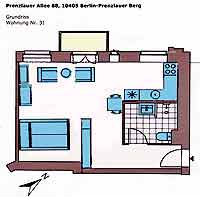 appartement plattegrond