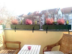View from the balcony - holiday apartment in Berlin Schöneberg
