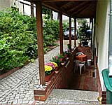 Entrance to the apartment near Potsdam Griebnitzsee