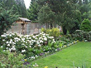 El hermoso jardín del alojamiento