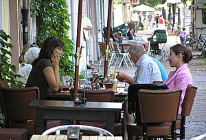 Cafe op het "Arminplatz" Berlijn Prenzlauer Berg