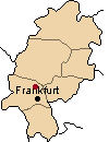 la carte de Francfort