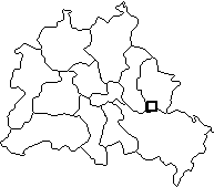 Karte von Berlin in Deutschland