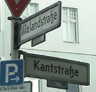 calles en Berlín Charlottenburg