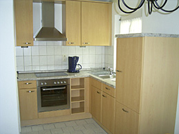 the built-in kitchen