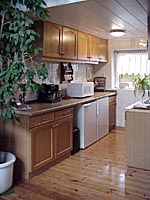 the kitchen of the holiday house
