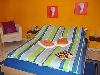 Schlafzimmer des Apartments