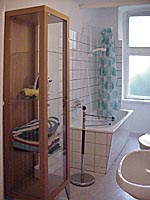 Bathroom with shower/toilet