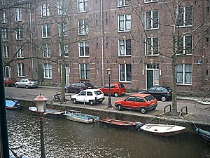 blick aus dem Fenster in die Gracht
