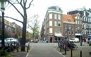 Blick in die Lijnbaansgracht/Ecke Westerstraat