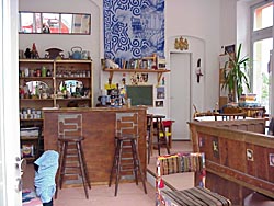 Cafe in the groundfloor of the house with the holiday apartment