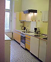 , la cucina confortevolmente attrezzata