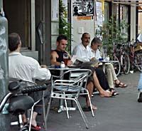 Eines der vielen Cafés