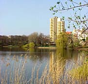 The multistoried building  at the Lietzensee