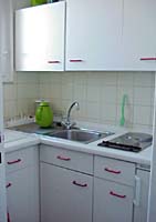 a fully equipped kitchen