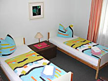 Gästezimmer der Pension Stuttgart
