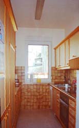 Cucina confortevolmente arredata