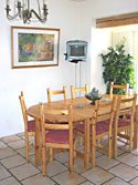 kitchen with a dining table