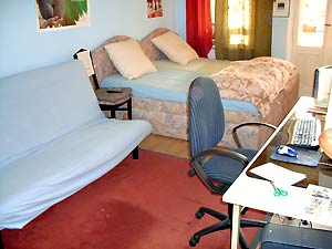 Schlafsofa im Gästezimmer