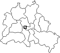 Mappa di Berlino in Germania