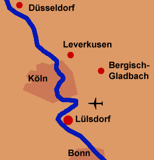el mapa Köln Bonn