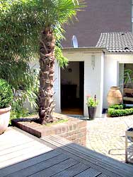 House view, entrance area of the holiday apartment in Düsseldorf