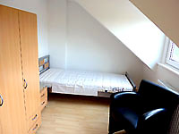 single room of the apartment in Düsseldorf benrath