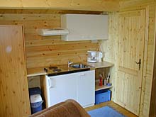 The kitchen in the bungalow