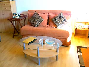 Sofa with small table