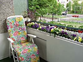 Balkon am Doppelzimmer