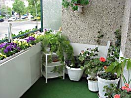 Balkon am Doppelzimmer