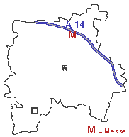 mapa de la casa de vacaciones al suroeste de Leizig