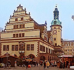 Weihnachtsmarkt in der Altstadt von Leipzig