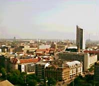 View over Leipzig city centre