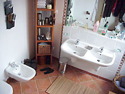 The bathroom with bath tub