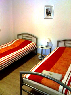 Two single beds