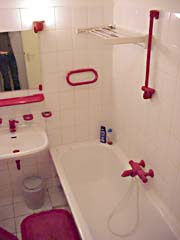 Le bain avec la baignoire