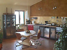 the cosy kitchen-cum-living-room