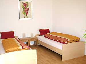 Schlafzimmer der Ferienwohnung